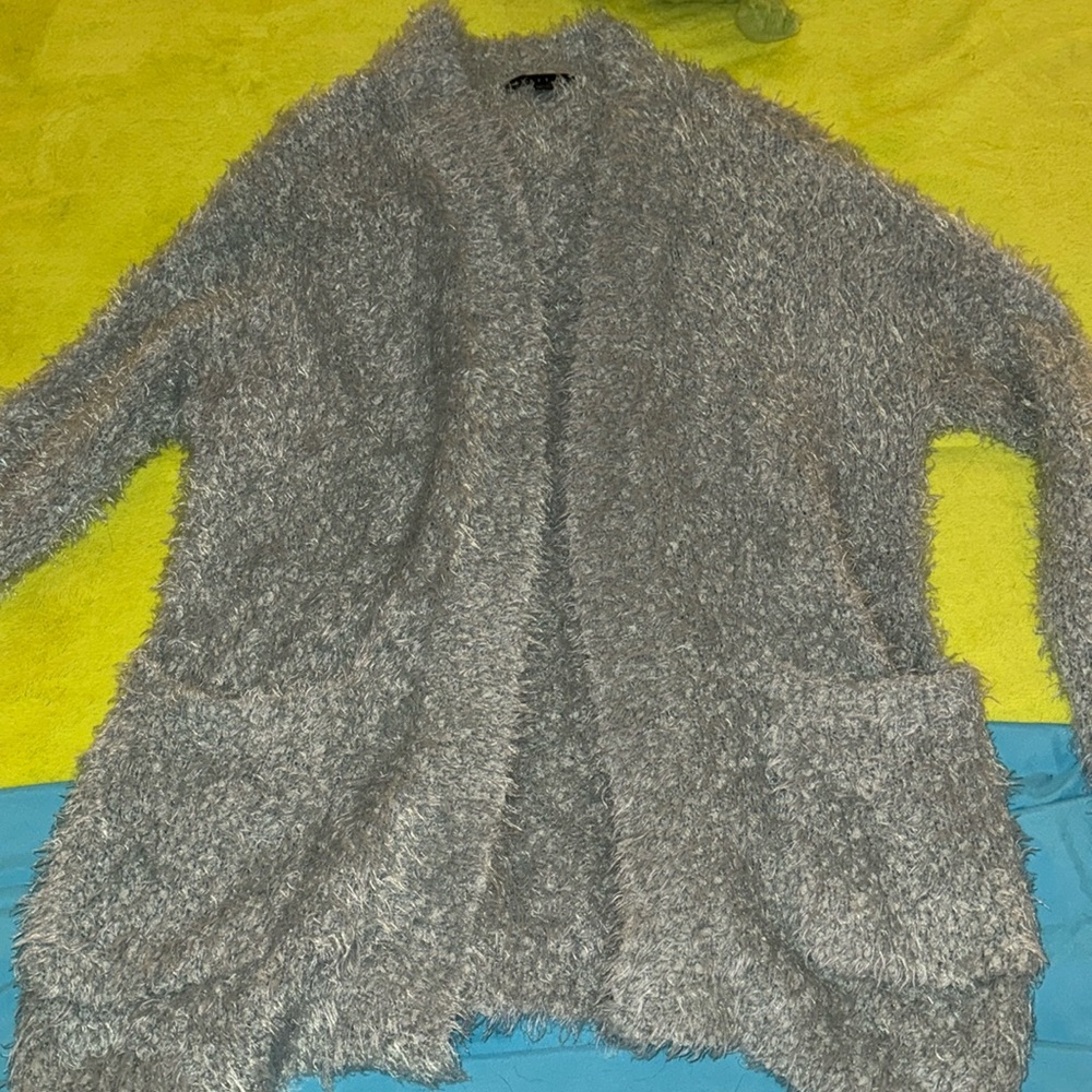 Fuzzy women’s cardigan